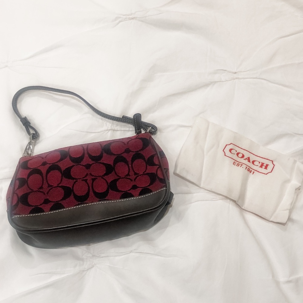 NWOT - Signature Canvas Coach Mini Purse